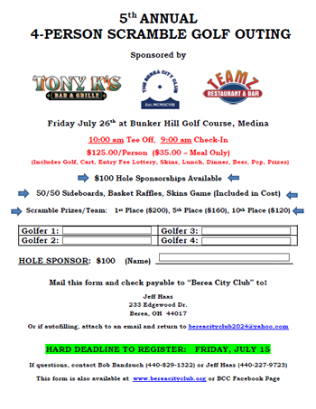 Berea's National Rib Cook-Off promotional poster